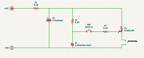 Esquema del circuito de soldadura por puntos